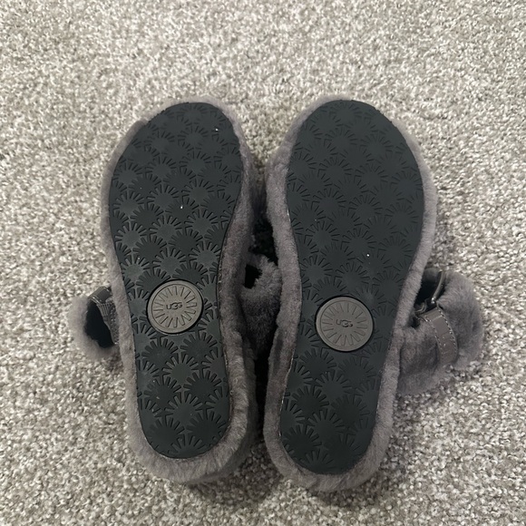 Uggs Fuzz Yeah Slides - Charcoal - Picture 5 of 5